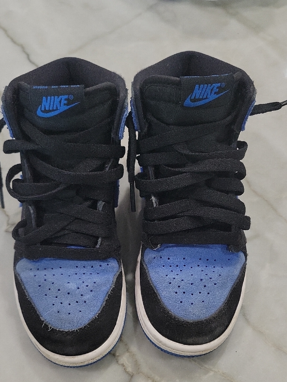 Nike Kids Blue & Black High-Top Sneakers